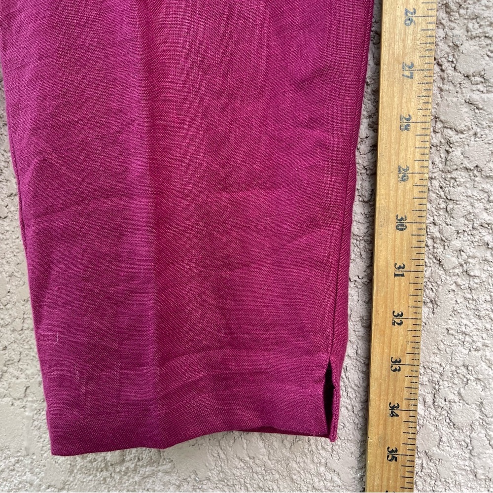 Women’s 100% Linen 2-Piece Set Sleeveless Shirt‎ Pants Airy Breathable Lagenlook - Picture 16 of 17